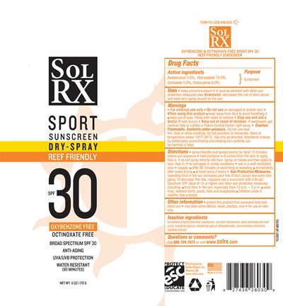 Solrx Sport Spf 30 C-spray (Sleeve Sol Rx Spf 30 Sport Spray (2020))